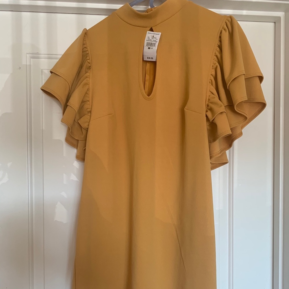 Ruffled Up Golden Yellow Dress 🌻